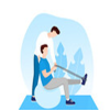 Physical recovery programs: medical treatment, exercise, healthy nutrition